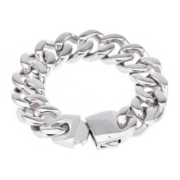 Bracelet En Titane Poli Pour Homme