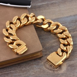 Bracelet En Titane Pour Homme, Style Géométrique, À Section Épaisse