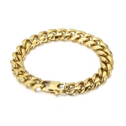 Bracelet Homme En Titane Crypté Plaqué Mode