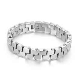 Bracelet Pour Homme En Titane Plaqué Sous Vide 18 Carats Avec Lettres