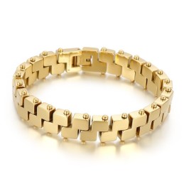 Bracelet Pour Homme En Titane 18 Carats Plaqué Sous Vide