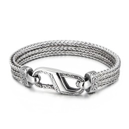 Bracelet En Titane Vintage À Motif D'Os De Dragon Pour Homme