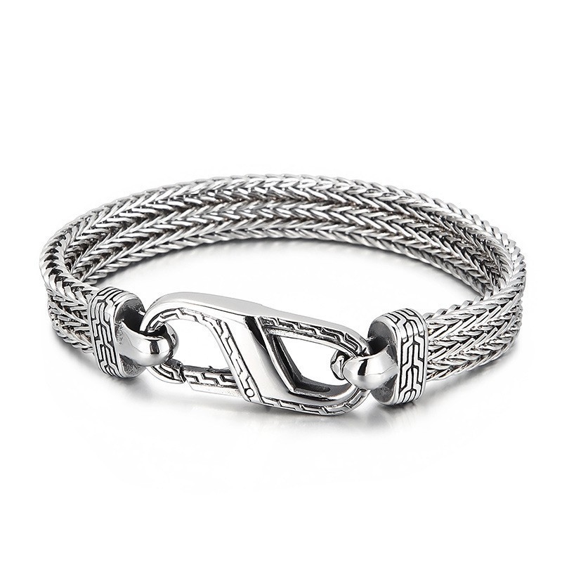 Bracelet En Titane Vintage À Motif D'Os De Dragon Pour Homme Bracelet En Titane Vintage À Motif D'Os De Dragon Pour Homme