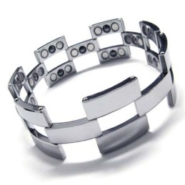 Bracelet Tendance En Carbure De Tungstène Pour Homme, Largeur 22 Mm