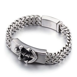 Bracelet Ancre En Titane De Style Chic Pour Homme