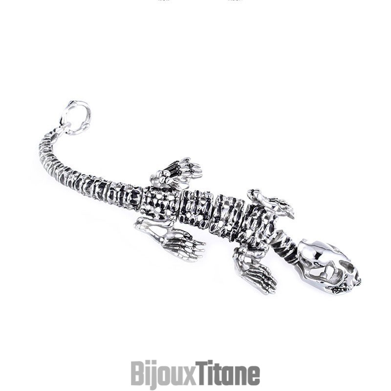 Bracelet En Titane Pour Homme, Style Rétro, Exagéré, Cool Et Chic, Motif Dinosaure