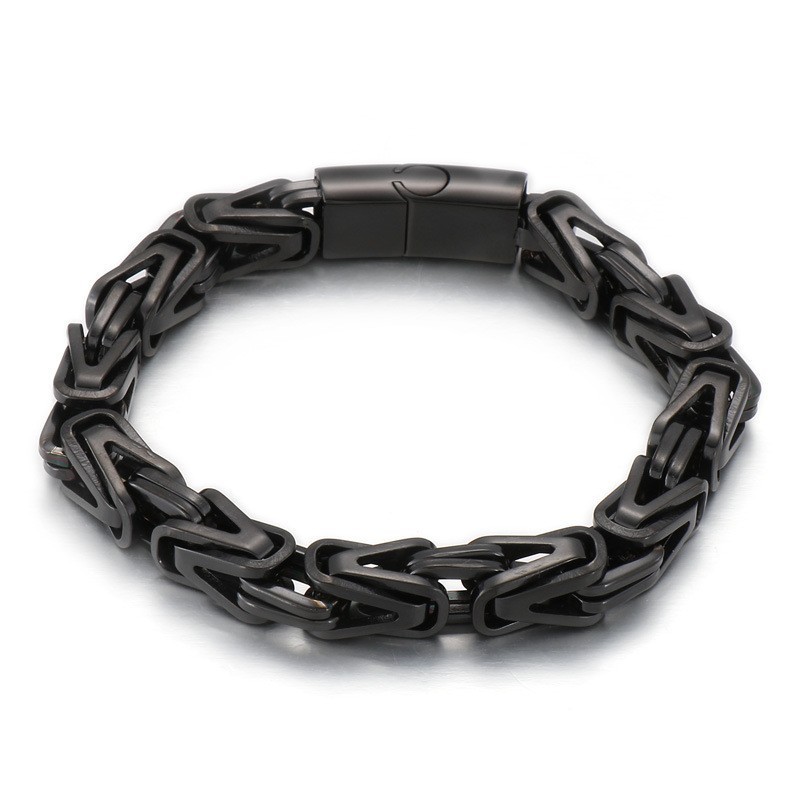 Bracelet En Titane En Forme De V, Style Hip-Hop, Cool Et Rock Pour Homme