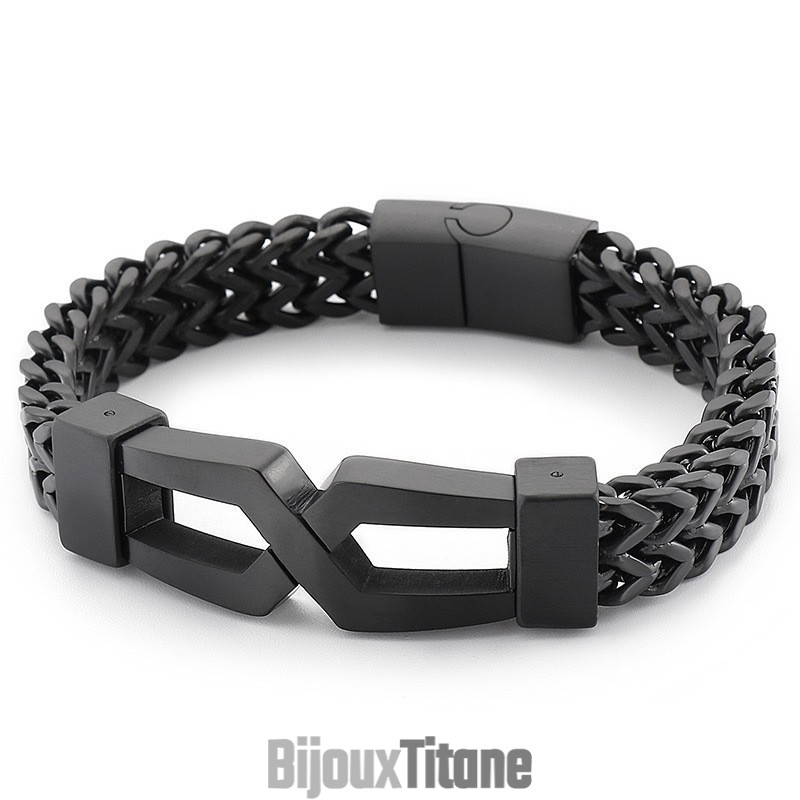 Bracelet Homme En Titane Avec Lunettes Hip-Hop Bracelet Homme En Titane Avec Lunettes Hip-Hop