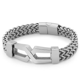 Bracelet En Titane Pour Homme Avec Lunettes Hip-Hop Tide