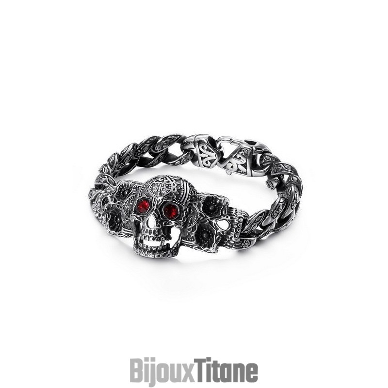 Bracelet Cool En Titane Avec Croix Et Zircone Bracelet Cool En Titane Avec Croix Et Zircone
