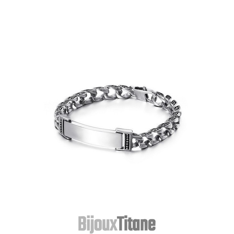 Bracelet Cool En Titane Avec Croix Et Zircone Bracelet Cool En Titane Avec Croix Et Zircone