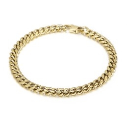 Collier Et Bracelet Cubain En Titane Pour Homme, Style Fashion Atmosphere