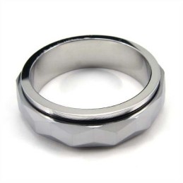 Bague En Tungstène À Facettes De Nouveau Style