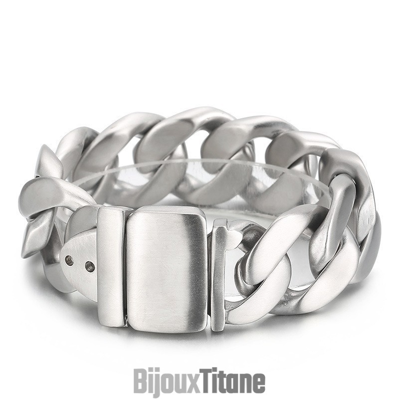 Bracelet Tendance En Titane Noir Pour Homme
