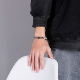 Bracelets Rétro Populaires En Titane Pour Hommes Avec Accessoires