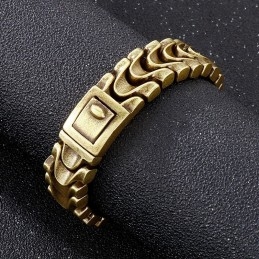 Bracelet Vintage En Titane Pour Homme Avec Os De Dragon