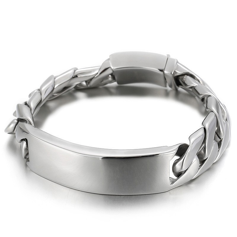 Bracelet Hip Hop Tendance Pour Homme, Bijoux En Titane Bracelet Hip Hop Tendance Pour Homme, Bijoux En Titane