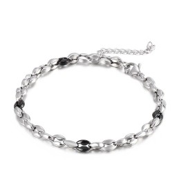 Collier Homme En Titane Avec Chaîne D'Extension