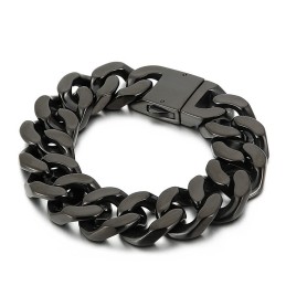 Bracelet En Titane Noir, Bijoux Fantaisie En Titane
