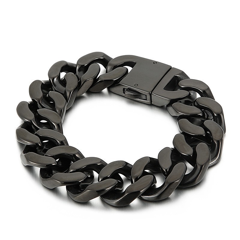Bracelet En Titane Noir, Bijoux Fantaisie En Titane Bracelet En Titane Noir, Bijoux Fantaisie En Titane