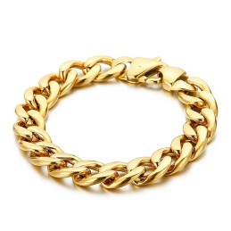 Bracelet Plat En Titane Poli Pour Homme