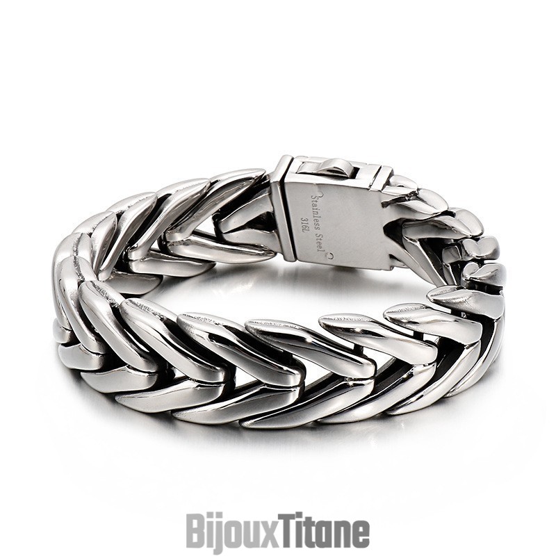 Bracelets En Titane Avec Fermoir À Fleur Cool