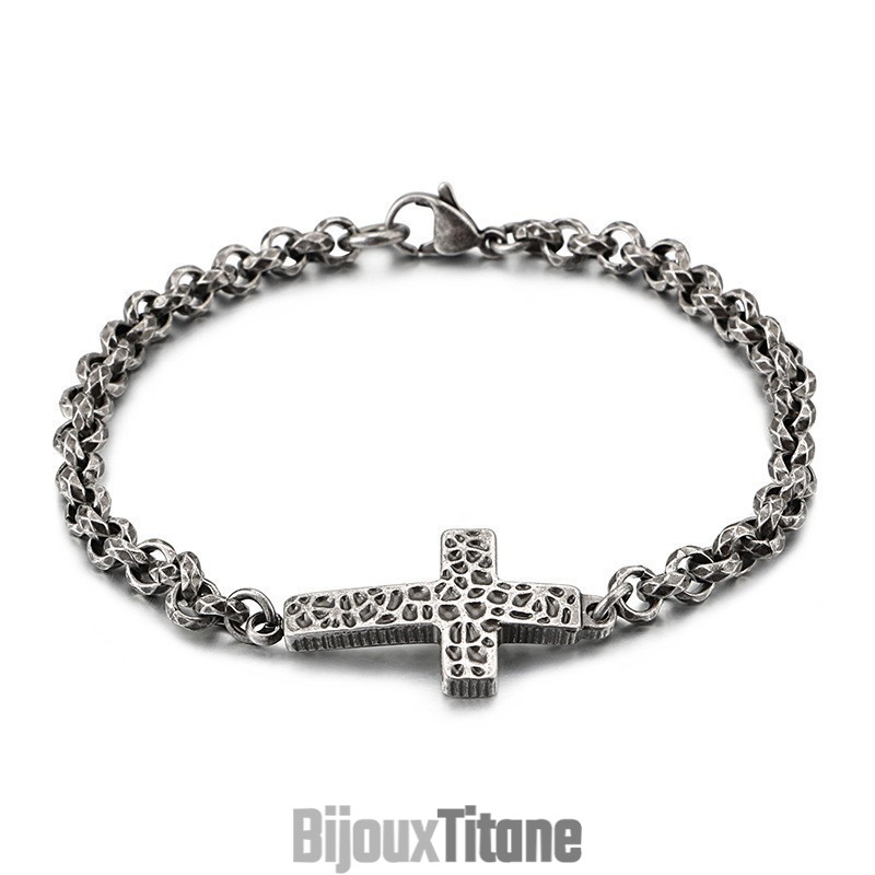 Édition Collier Croix En Titane Pour Homme Bracelet En Titane Pour Homme Édition Collier Croix En Titane Pour Homme Bracelet En Titane Pour Homme