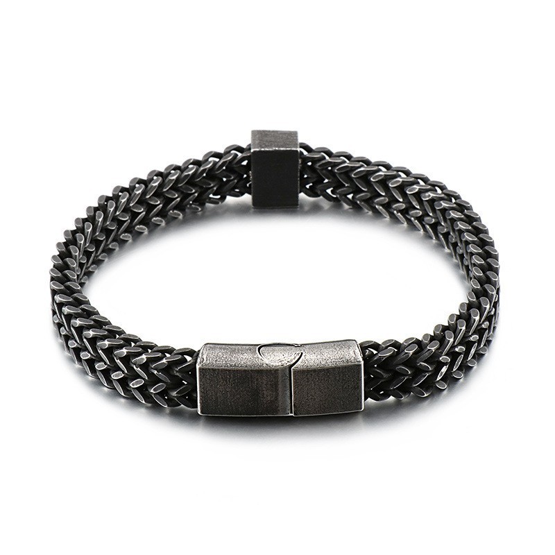Bracelets Pour Hommes, Style Rétro Hip-Hop, En Titane