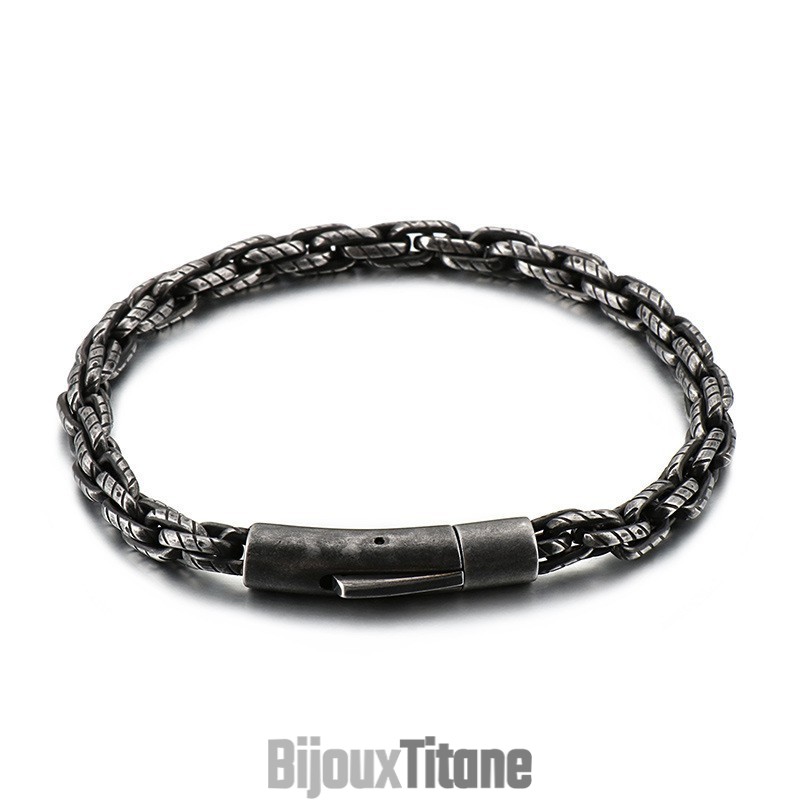 Bracelets Pour Hommes, Style Rétro Hip-Hop, En Titane Bracelets Pour Hommes, Style Rétro Hip-Hop, En Titane