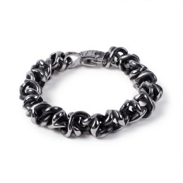 Bracelets Alternatifs Chics Pour Hommes Bracelets Cool En Titane Avec Tête De Mort