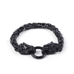 Bracelet Cross Border Pour Homme Avec Chaîne Empereur Et Petit Lion