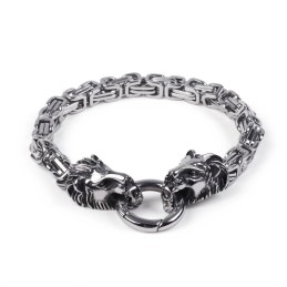 Bracelets Transfrontaliers Pour Hommes Avec Chaîne Impériale Et Motif Lion