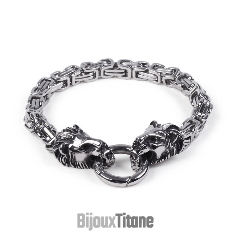 Bracelets Transfrontaliers Pour Hommes Avec Chaîne Impériale Et Motif Lion Bracelets Transfrontaliers Pour Hommes Avec Chaîne Impériale Et Motif Lion
