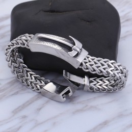 Bracelet En Titane Courbé Pour Homme Shake The Same Axe