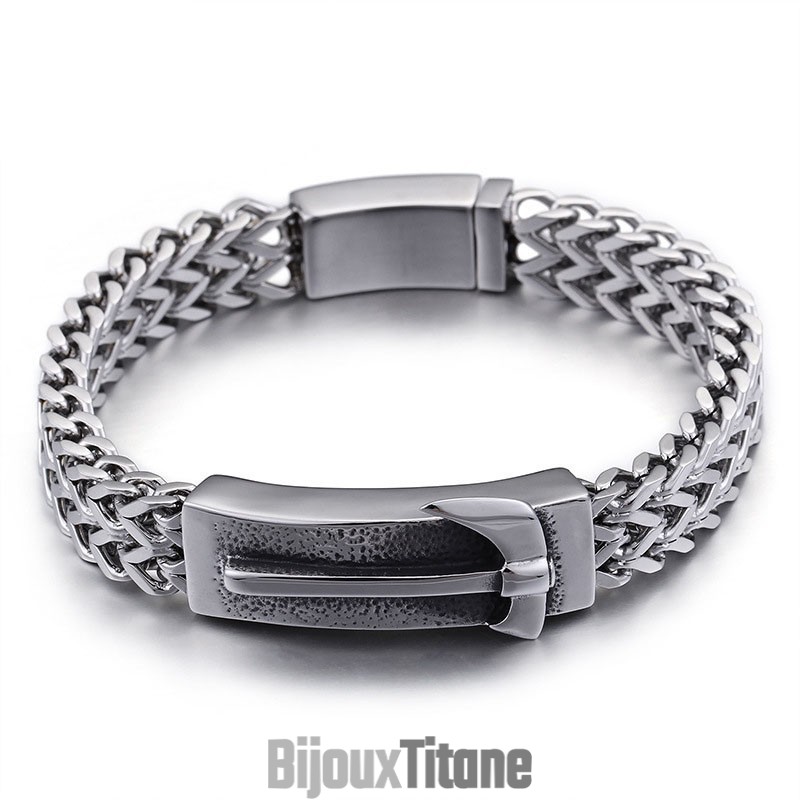 Bracelet En Titane Courbé Pour Homme Shake The Same Axe