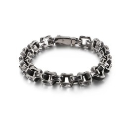 Bracelet Carré Irrégulier En Titane Pour Homme