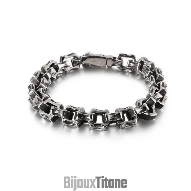 Bracelet Carré Irrégulier En Titane Pour Homme Bracelet Carré Irrégulier En Titane Pour Homme