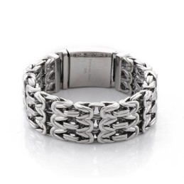 Bracelet En Titane Creux En Forme De V Pour Homme