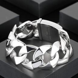 Bracelet En Titane Poli Pour Homme, Bijou Tendance