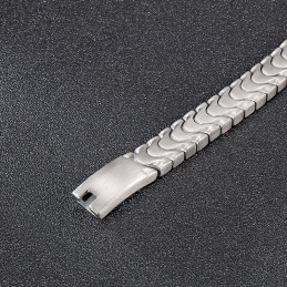 Bracelet Tendance En Titane Pour Homme Avec Surface Sablée