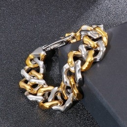 Bracelets Inter-Or Pour Hommes, Bracelet À Quatre Faces, Bijoux