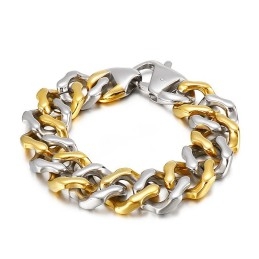 Bracelets Inter-Or Pour Hommes, Bracelet À Quatre Faces, Bijoux