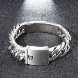 Bracelet En Titane Pour Homme De Style Gothique Rock Chic Et Cintré