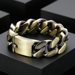 Bracelet Éblouissant À La Mode En Bronze Et Titane