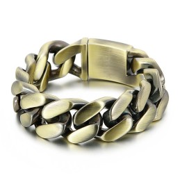 Bracelet Éblouissant À La Mode En Bronze Et Titane