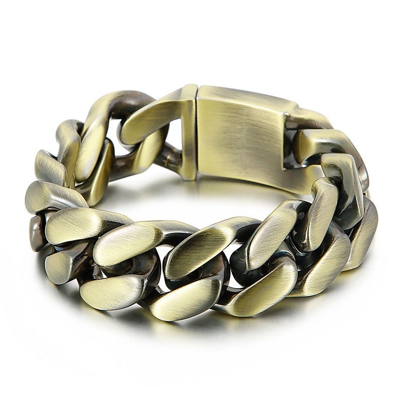Bracelet Éblouissant À La Mode En Bronze Et Titane Bracelet Éblouissant À La Mode En Bronze Et Titane