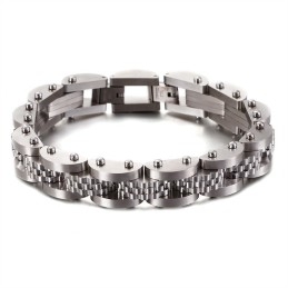Bracelet Chaîne De Vélo En Titane Pour Homme Avec Sangle