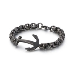 Bracelet En Titane Avec Motif Ancre De Bateau Tendance À Vendre