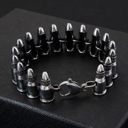 Bracelets Bullet Pour Homme, Accessoires Gothiques Et Rock Chics