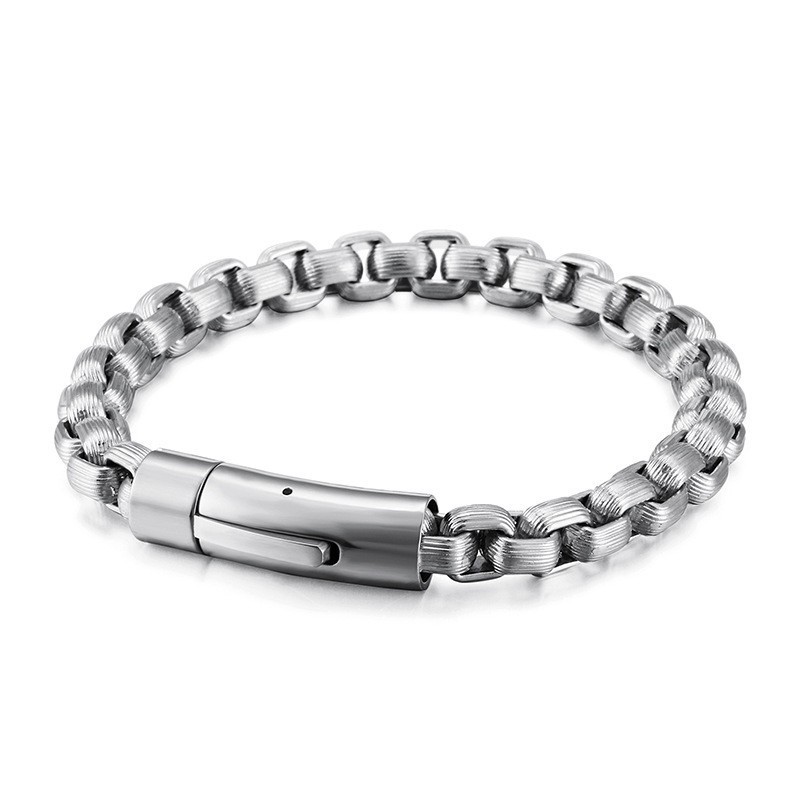 Bracelet En Titane Pour Homme, Style Rétro, Bijou De Main, Style Motard